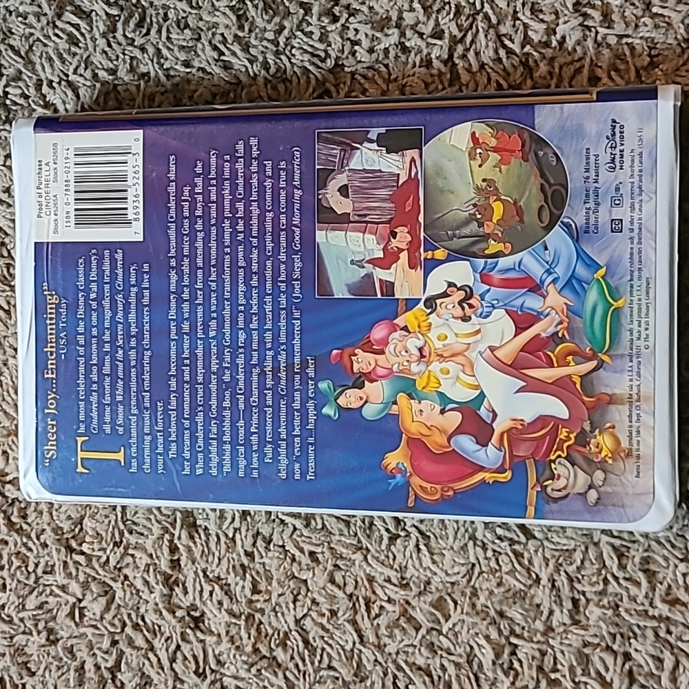 Bambi, Cinderella Jack Frost Vhs - Picture 11 of 11